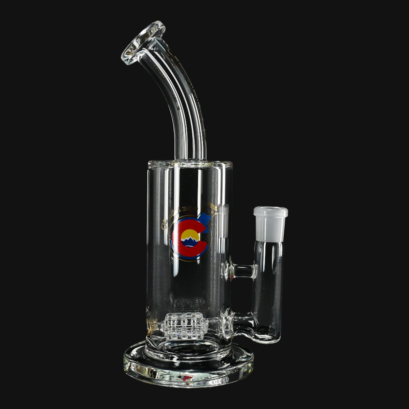 Glass Lab 303 8" Compact Scientific Percolator Rig - Grid