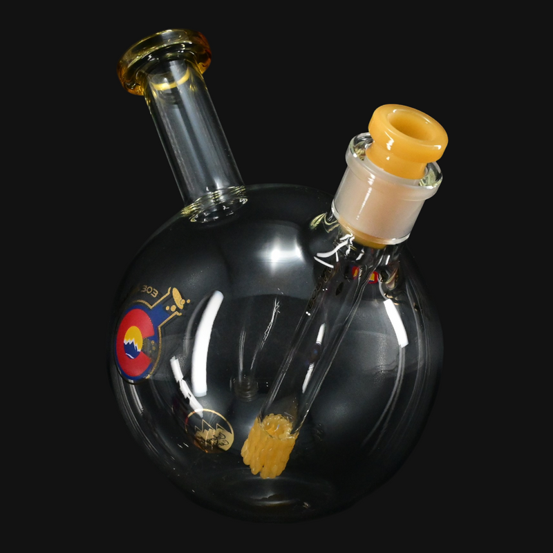 Glass Lab 303 Lace Globe Rig amber