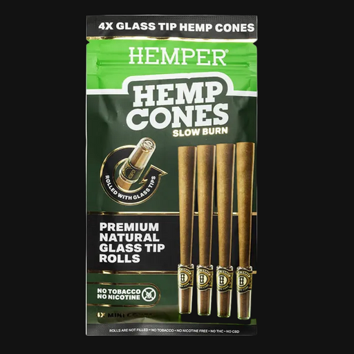 Hemper Pre-Rolled 4pk Mini Size Hemp Cones