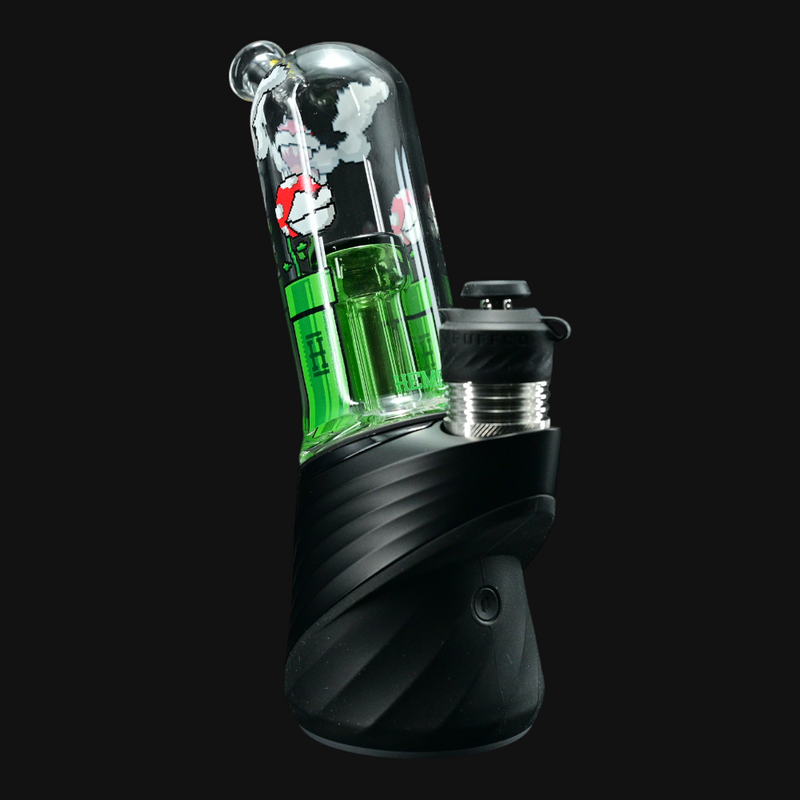 Hemper Puffco Peak Top - Gaming Flower side view