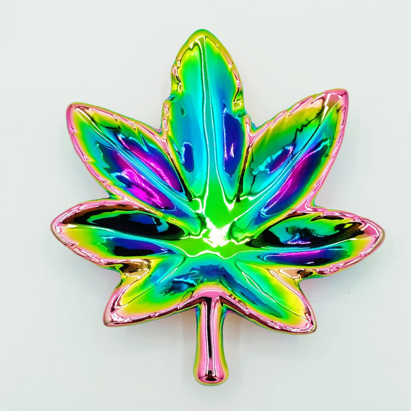 Hemp Leaf Rainbow Ashtray