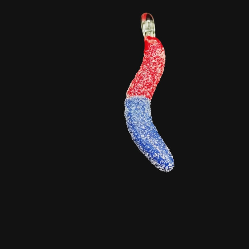 Emperial Glass Worm Pendants