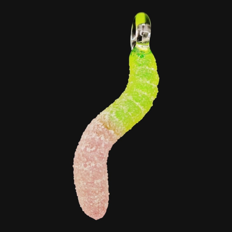 Emperial Glass Worm Pendants