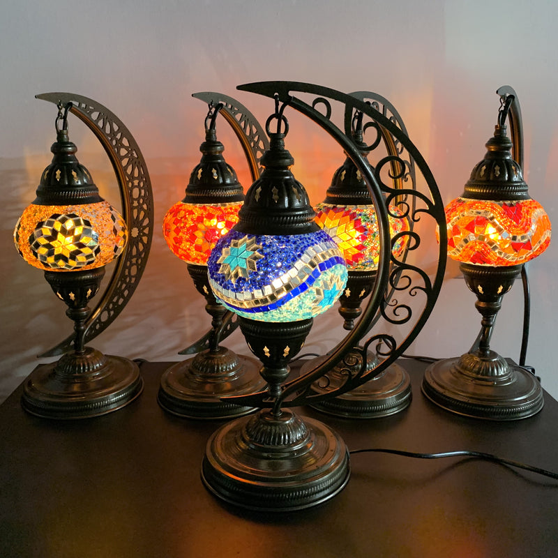Turkish Mosaic Moon Lamp DB2