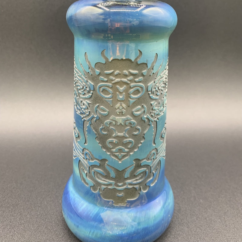 Illuminati Glass 10.5" Rig Etched Blue