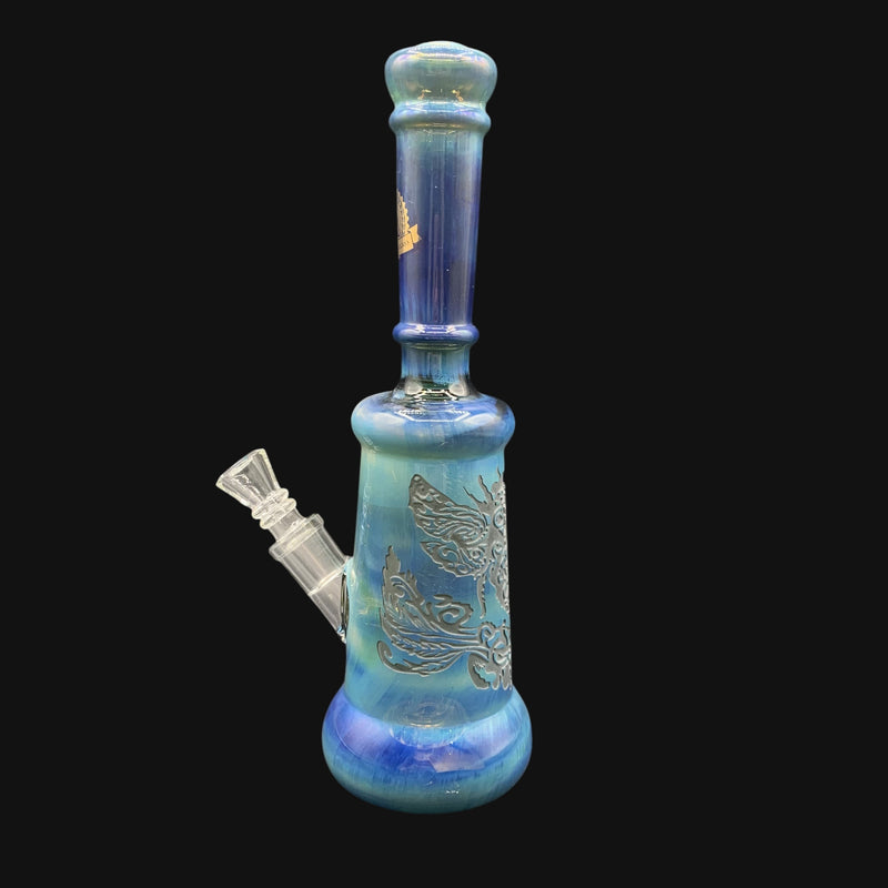 Illuminati Glass 10.5" Rig Etched Blue