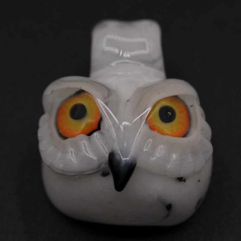 Four Winds Flameworks Spotted Owl Pendant