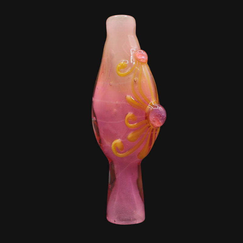 Lyric Fumed Chillum - Pink & Yellow