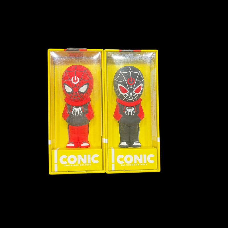 Iconic spider character battery 