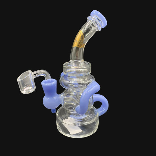 Illuminati Glass 7" Recycler Blue