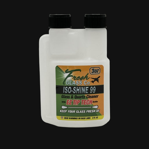 Iso-Shine 99 3oz isopropyl alcohol glass and quartz cleaner in an EZ Tip Tech squeeze bottle