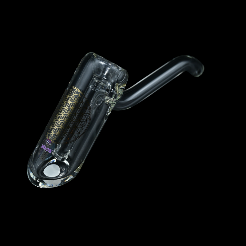 Jellyfish Glass Sacred Geometry Bubbler