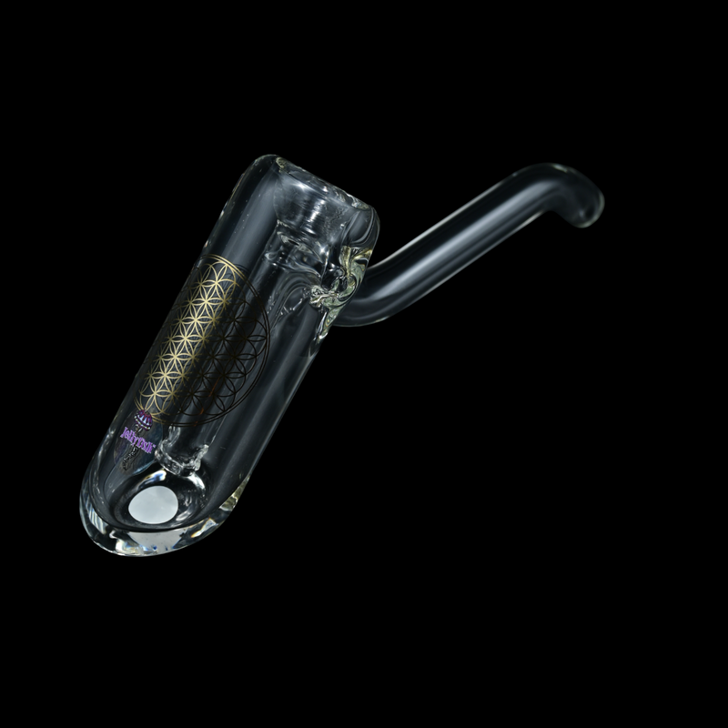 Jellyfish Glass Sacred Geometry Bubbler