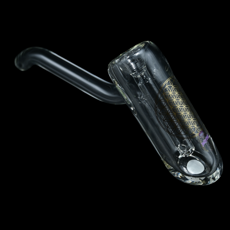 Jellyfish Glass Sacred Geometry Bubbler
