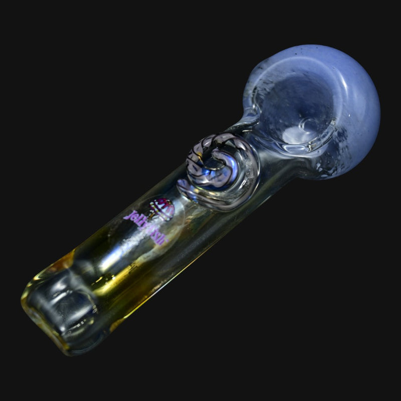 Jellyfish Glass Spiral Spoon w/ Flat Mouthpiece