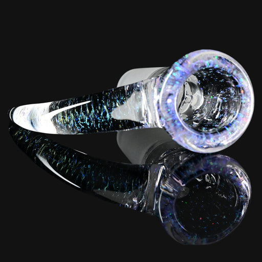 710 Pipes Smoke Shop Kadabra 14mm glass slide featuring a Neo Opal Cropal finish with iridescent sparkles.