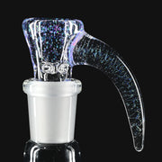 710 Pipes Smoke Shop 14mm glass slide featuring a Neo Opal Cropal finish with iridescent glitter accents