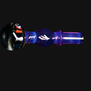 710 Pipes Smoke Shop full color Kadabra Dr. Dabber Switch2 Milli glass joystick carb cap with colorful patterned head and clear stem.