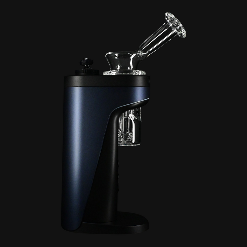 Kadabra Dr. Dabber Switch 2 3 Hole Fab Bubbler - Clear side view in device