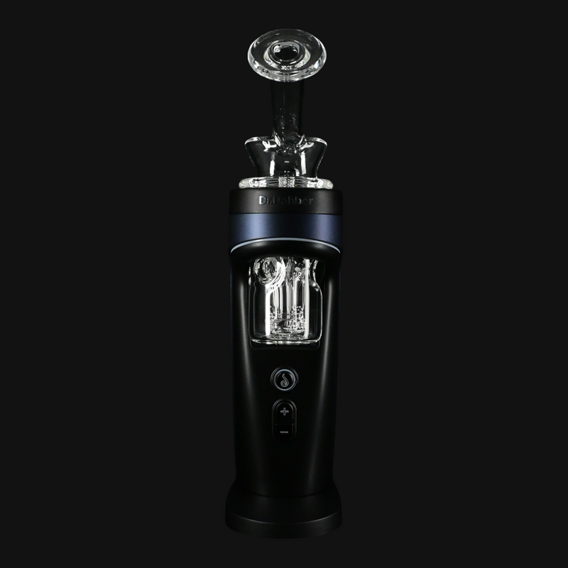 Kadabra Dr. Dabber Switch 2 3 Hole Fab Bubbler - Clear back view straight on