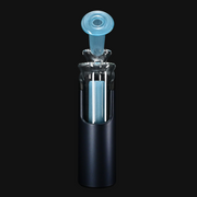Kadabra Dr. Dabber Switch Go Glass - Lite Marina/White Satin back view full