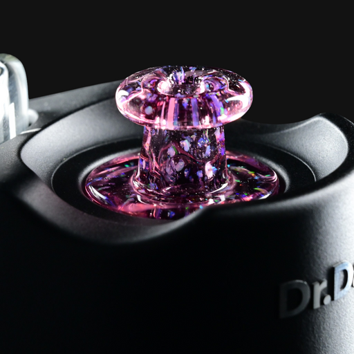 Kadabra Dr. Dabber Switch Go Spinner Cap - Cropal Gold Amethyst in device