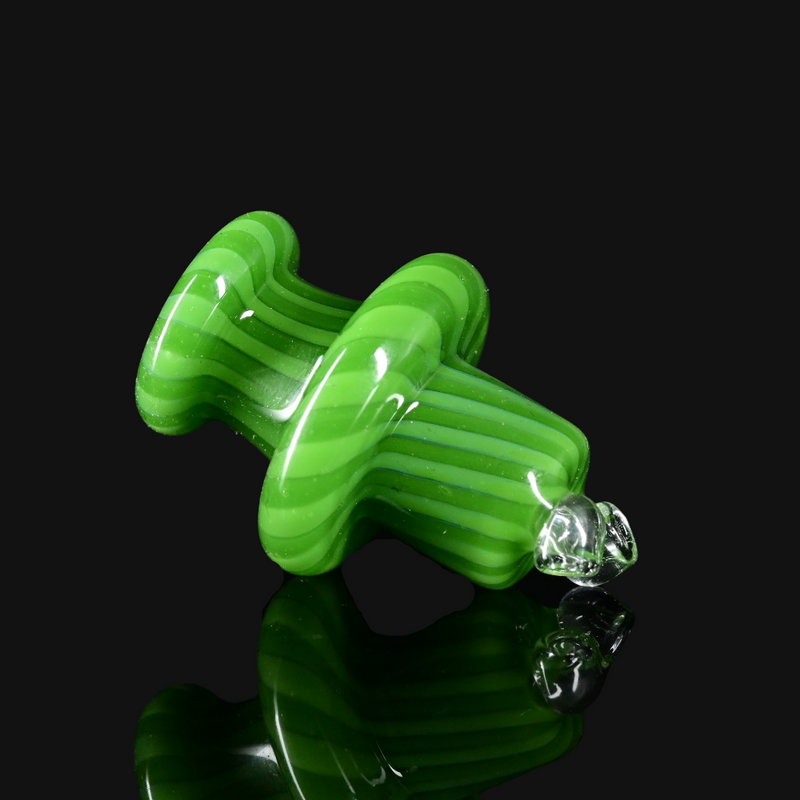 Kadabra Dr. Dabber Switch Go Spinner Cap - Green Swirl side view
