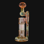 Leisure Pillar Recycler Gold and Silver Fumed back view