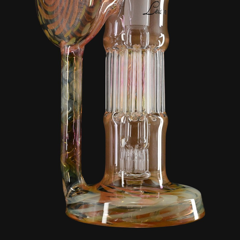 Leisure Pillar Recycler Gold and Silver Fumed perc view
