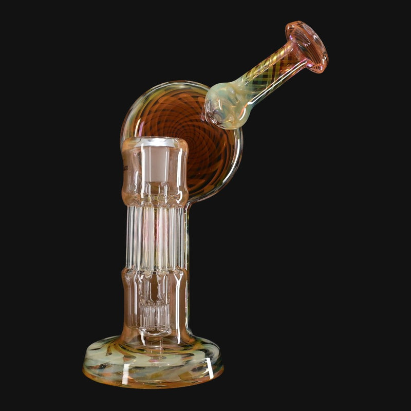 Leisure Pillar Recycler Gold and Silver Fumed other side view