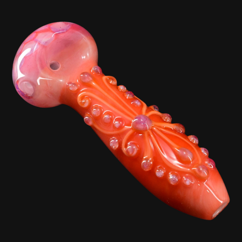 Lyric Ornate Honeycomb Spoon - Blood Orange Peach
