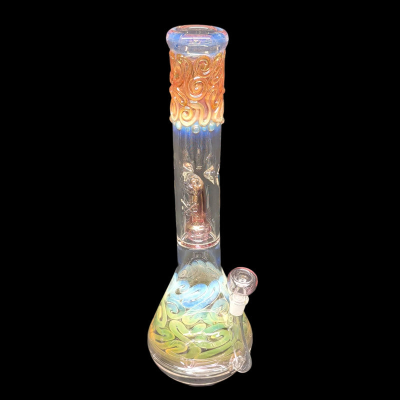 Mary Jane 50x5 Gold & Silver Fumed Halo Beaker #2