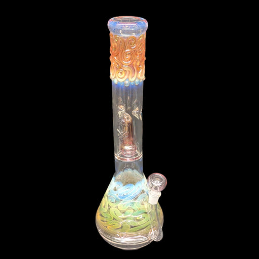 Mary Jane 50x5 Gold & Silver Fumed Halo Beaker #2
