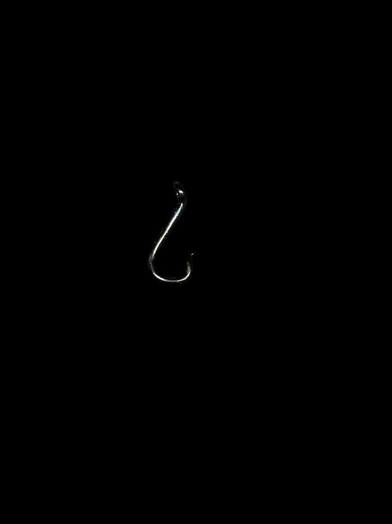 Matty White Fish Hook Pendy 