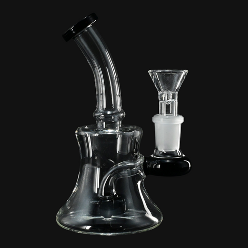 Mini Water Pipe w/ Showerhead Perc 4.5"  black