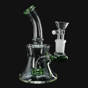 Mini Water Pipe w/ Showerhead Perc 4.5" green