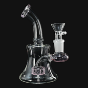 Mini Water Pipe w/ Showerhead Perc 4.5" pink