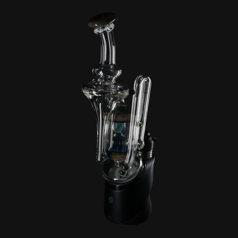 OJ Flame Puffco Peak Cylinder Recycler - Dragon's Eye