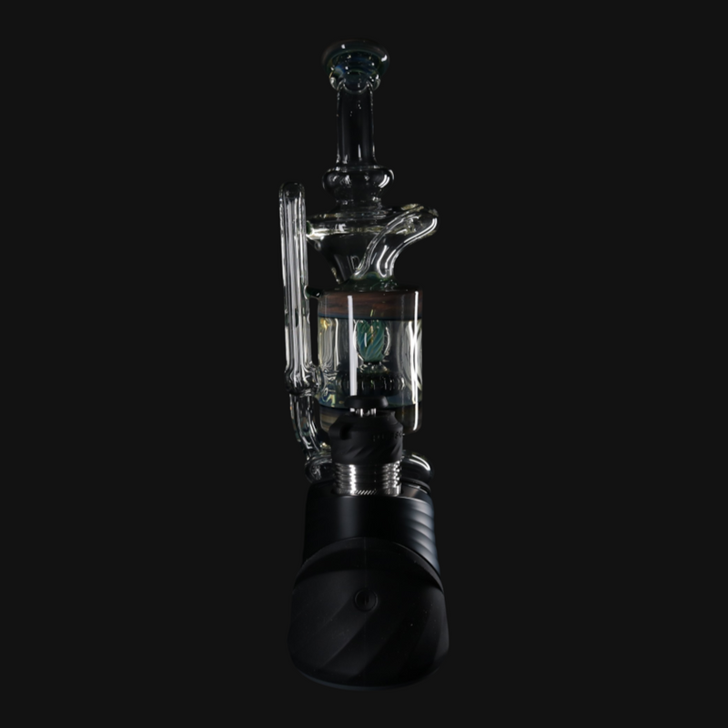 OJ Flame Puffco Peak Cylinder Recycler - Dragon's Eye