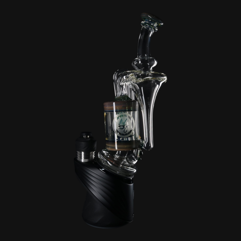 OJ Flame Puffco Peak Cylinder Recycler - Dragon's Eye