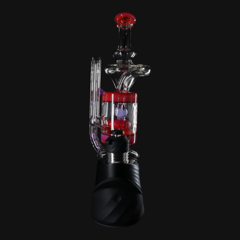 OJ Flame Puffco Peak Cylinder Recycler - Pink Slyme/Poppy
