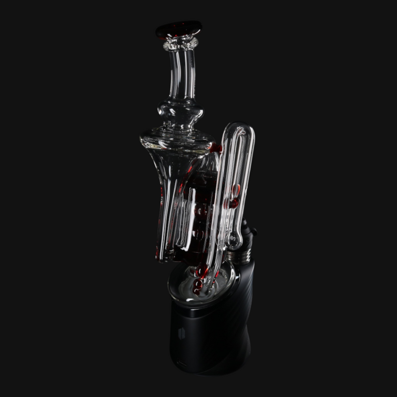 OJ Flame Puffco Peak Cylinder Recycler - Red Elvis