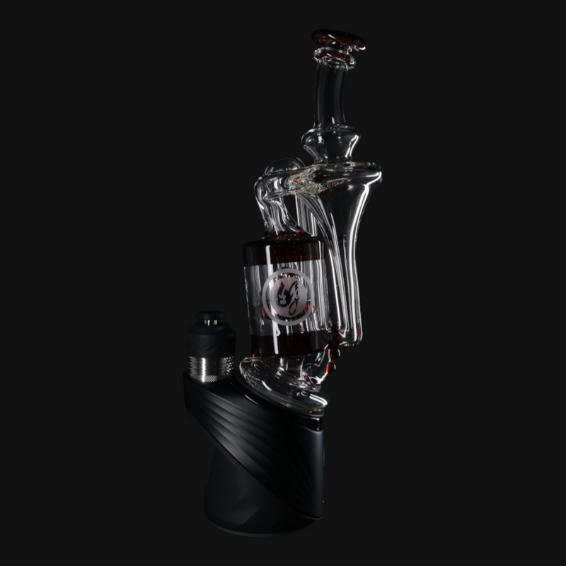 OJ Flame Puffco Peak Cylinder Recycler - Red Elvis