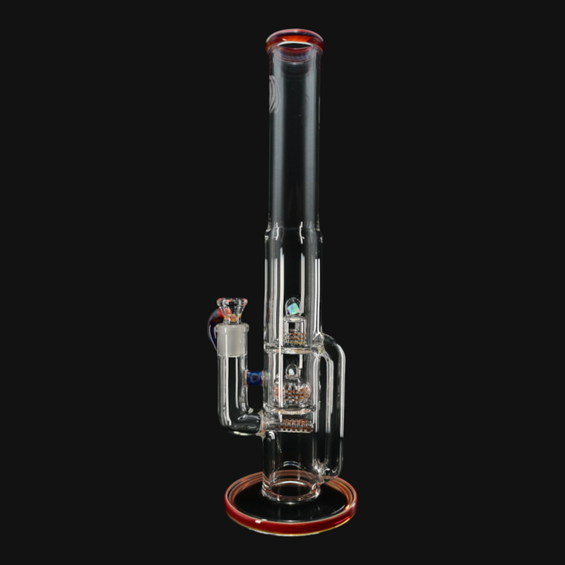 OJ Flame Peyote Perc Tube - Amber Purple/Tequila Sunrise