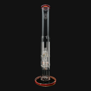 OJ Flame Peyote Perc Tube - Amber Purple/Tequila Sunrise straight on