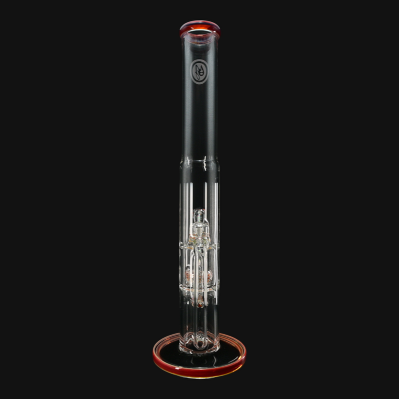 OJ Flame Peyote Perc Tube - Amber Purple/Tequila Sunrise straight on