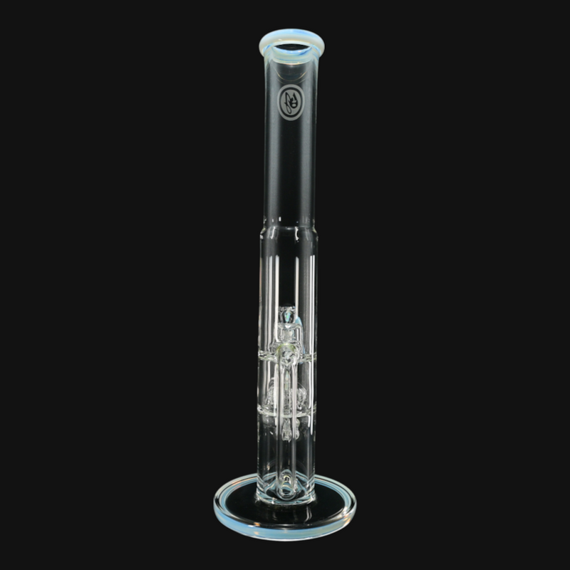 OJ Flame Peyote Perc Tube - Ghost straight view