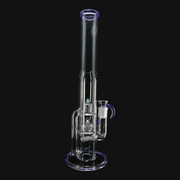 OJ Flame Peyote Perc Tube - Purple Lollipop side view