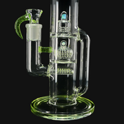 OJ Flame Peyote Perc Tube - Slyrm close up of perc