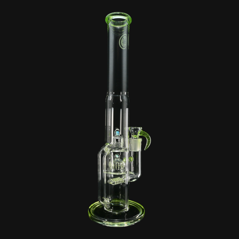 OJ Flame Peyote Perc Tube - Slyrm side view